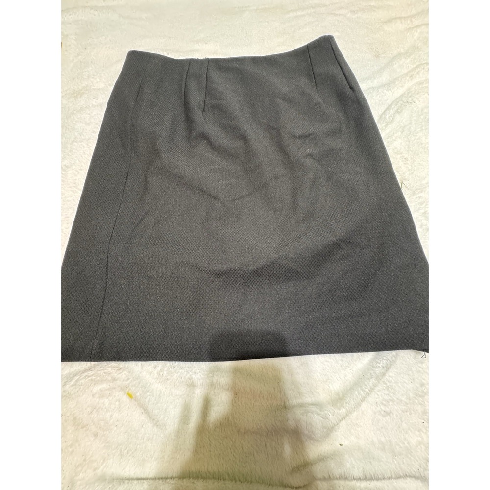 MONTE MILANO WOMENS  BLACK SKIRT Midi Buttons Aline formal Size 31 Read Sailor